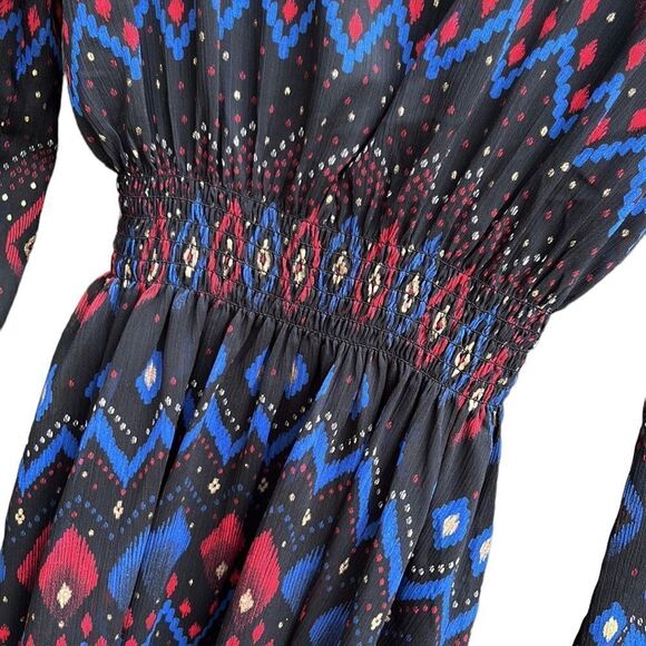 Like New Anthropologie & Other Stories Ikat Print Dress Size 2 - Picture 5 of 10